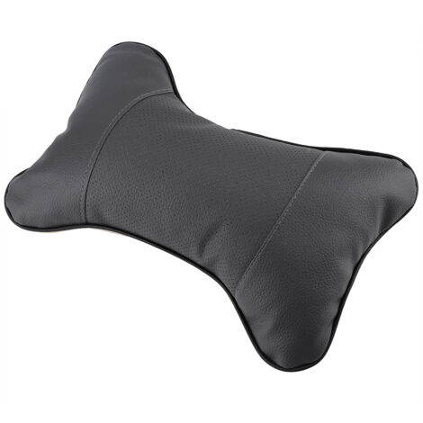 1Pc Soft Auto Car Seat Headrest Pillow Breathable Head Neck Support Cushion Pad(Gray) (1/5)