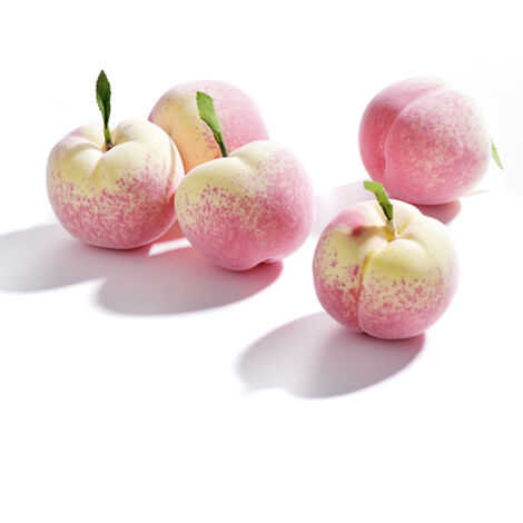 10Pcs Artificial Peach Foam Peach Model High Simulation Fake Fruit Peach Model Photo Prop for Kids Children (1/5)