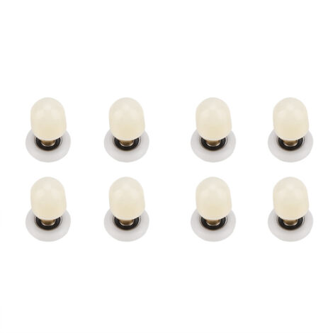 8pcs Brass ABS Sliding Glass Shower Door Rollers Runners Pulleys Bathroom Doors Hardware (25mm) (1/5)