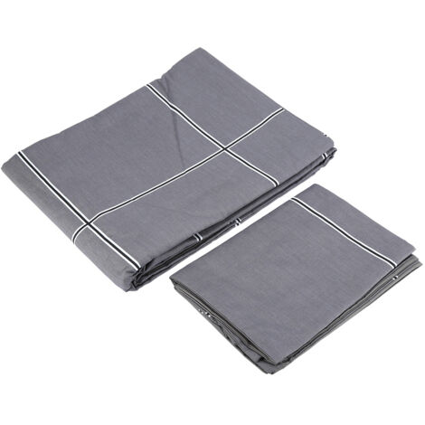 100% Natural Cotton Zipper Printed Bedding Set 5166cm2PCS Pillow Case/229229cm Duvet Cover (1/5)