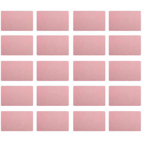 50Pcs Aluminium Alloy Business Card Engraved Color Blank Name Cards Business AccessoriesRose Gold (1/5)