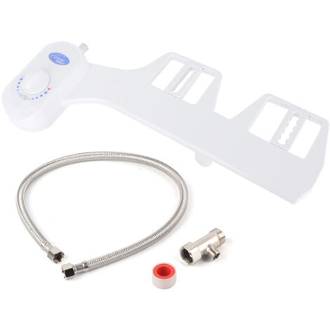 G1/2in Dual Nozzle Toilet Bidet Attachment Bathroom Bidet Sprayer for Hip Private Part Cleaning (1/5)