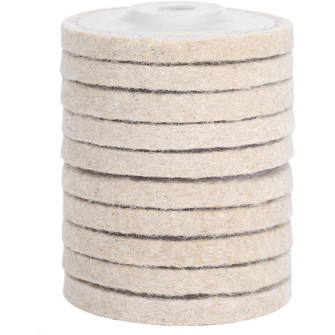 10pcs Angle Grinder Polishing Discs Wool Buffing Grinding Wheel Pads Kits for Metal JewelryCoarse Wool