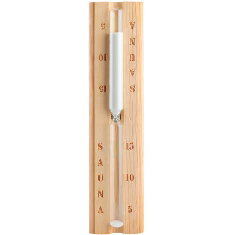Wooden Sauna Hourglass 15 Minutes Sand Timer Countdown Clock Accessory for Sauna Spa Room (1/5)