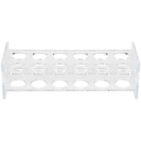 Desktop 2 Rows 12 Bottles Wine Cup Rack Glass Holder Display Shelf Organizer2 Row x 6 Holes (1/5)