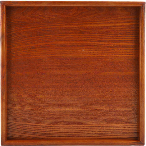 Square Solid Wood Tea Tray Coffee Sushi Snacks Serving Plate for Cafe Restaurant(3030cm) (1/5)