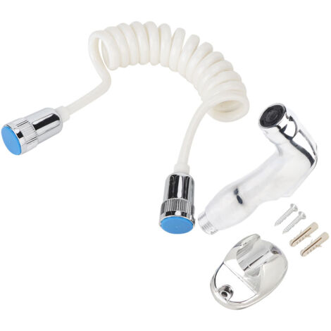 ABS Handheld Toilet Bathroom Bidet Sprayer Shower Head with PU Spring Tube G1/2" BSP