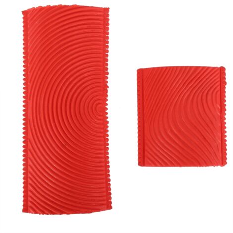 2Pcs / Set Rubber Wood Grain Effect Brush Painting Tools DIY Wall Decoration