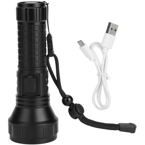 SST40 LED Flashlight USB Rechargeable 7000K 1600lm 3 Lighting Mode IPX5 Waterproof for Outdoor (1/5)