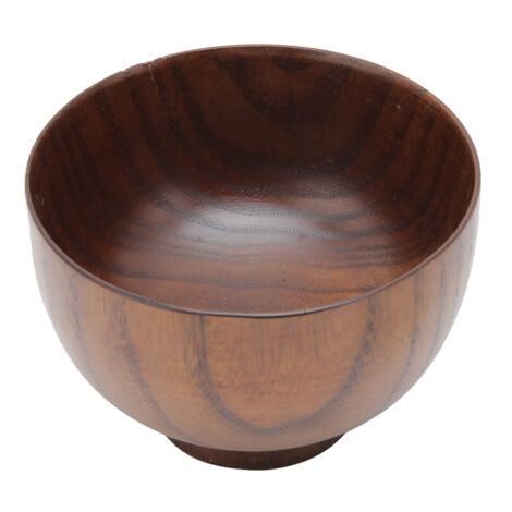 Kitchen Wooden Fruit Salad Noodles Rice Dining Bowl Soup Food Container TablewareLarge (1/5)
