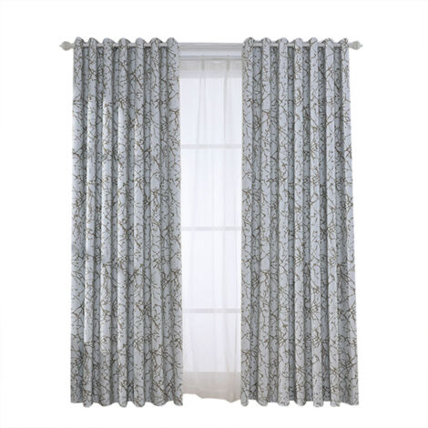 Polyester Window Curtain Shade Bedroom Living Room Kitchen Decor (1/5)