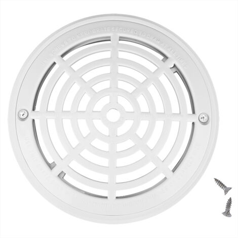 Plastic Pool Main Drain Cover with Screws Suit for Swimming Pools Replacement Accessary
