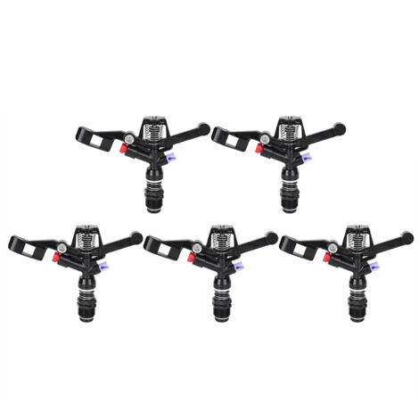 5Pcs Nozzle Rotating Rocker Spraying Tool 3/4in DN20 Male Thread for Agricultural Irrigation (1/5)