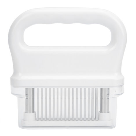 Household 48-Pin Stainless Steel Loose Meat Needle Steak Needle Meat Tenderizer Tool Kitchen UtensilsWhite (1/5)