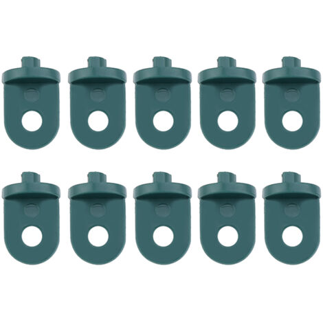 10 PCS Plastic Greenhouse Hook Plant Flower Hanger (Green) (1/5)