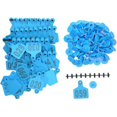 001‑100 Number Plastic Tag Livestock Animal Ear Tag for Marking Cattle Cows Animal Farm Accessories (1/5)