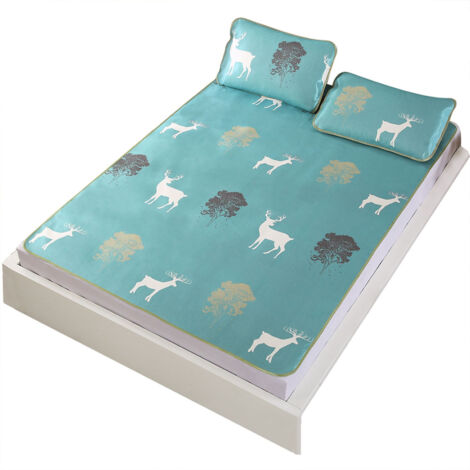 3D Printing Foldable Folding Summer Ice Silk Cover Cooling Mat with Pillowcase (Twin XL)