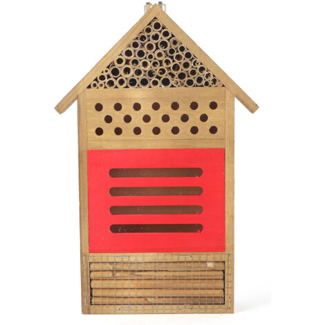 Wooden Insect Bee House Wood Bug Room Hotel Shelter Garden Decoration Nests Box (1/5)