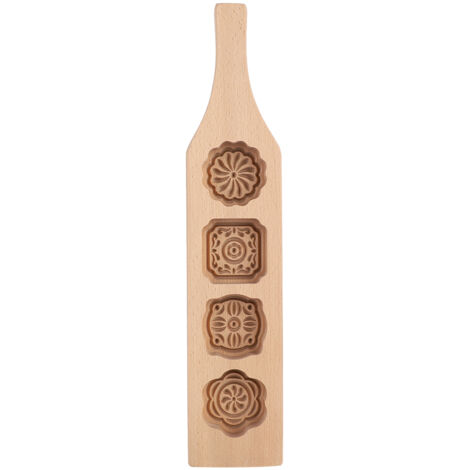 Moon Cake Mold Wood Pastry Mold Making Mung Bean Cake Ice Skin Baking Tools(1) (1/5)