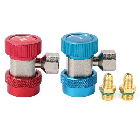 High and Low Pressure Air Conditioning Quick Connector Coupler Adapter Refrigerant Fittings (1/5)