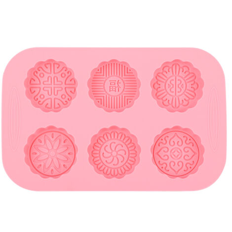 6 Slots DIY Mooncake Mold Cake Ice Cream Soap Making Mold (1/5)
