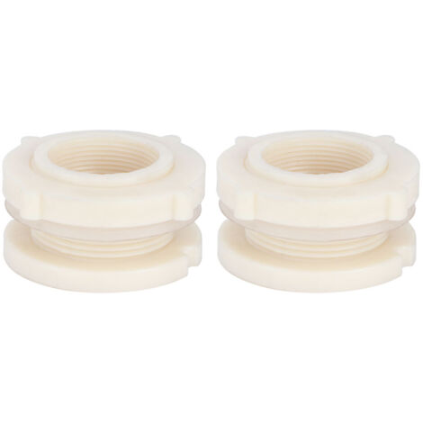 2Pcs G1-1/2 DN40 Water Tower Tanks Bulkhead Fitting Adapter for Farm Aquariums Fish Tanks (1/5)