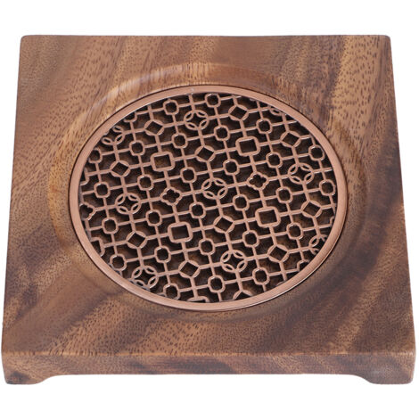 Household Innovative Walnut Square Teapot Mat Heat Insulation Coaster Tea Accessories (1/5)