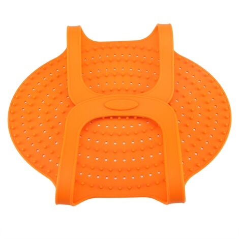 Food Grade Silicone Heat Resistant Turkey Lifter Non Stick Poultry Cooking Mat(Orange)
