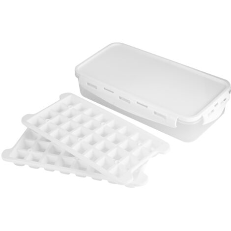 64 Grids Food Grade Household Kitchen Ice Tray with Lid Box DIY Ice Cubes Mold for Kitchen (1/5)