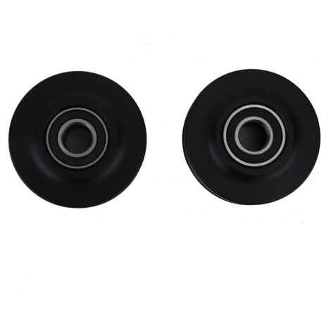 2PCS Heavy Duty Barn Door Wheel Rail Sliding Gate Roller Hardware Plastic Metal (1/5)