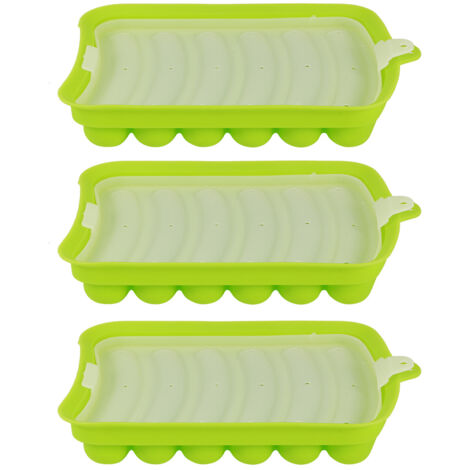 3PCS Sausage Hot Dogs Silicone Mold DIY Ham Making Mould Baby Food Supplement Baking ToolsGreen (1/5)