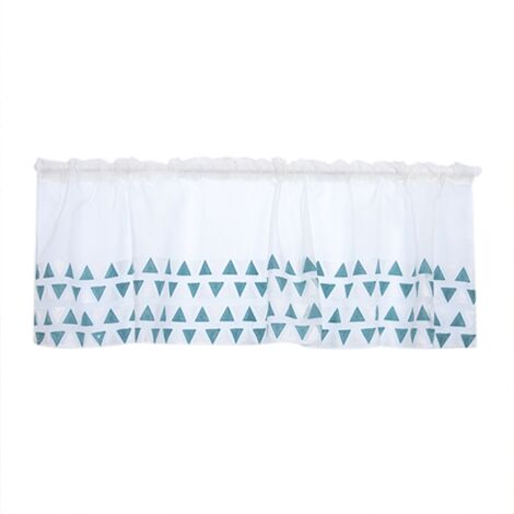 Kitchen Tiers Cabinet Curtain Window Short Curtain Half Window Treatment (1/5)