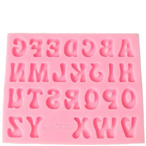 Letter Shape Cake Baking Cookie Chocolate Sugar Paste Food Silicone Mold Bakeware (1/5)