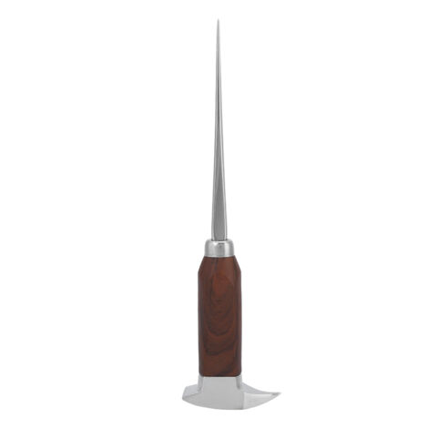 Ice Pick Stainless Steel Ice Pick with Wood Handle Bartender Tool for Bars RestaurantsSingle Prong Long (1/5)
