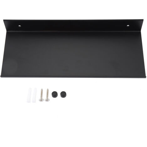 Black Bathroom Single layer Space Aluminum Matte Rack Shelve (50cm) (1/5)