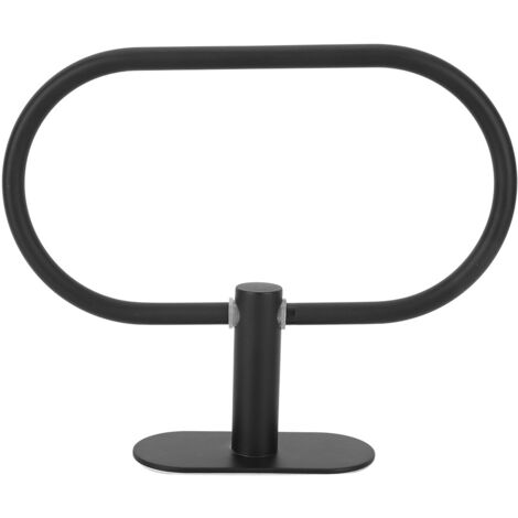 Bathroom 304 Stainless Steel Wall Mounted Towel Rack Storage Holder Shelf Black