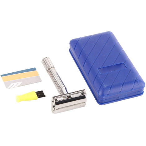 Beard Trimmer Professional Metal Retro Manual Safety Beard Trimmer with Blade for Men