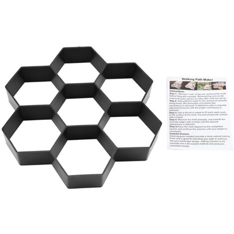 1Pc DIY Garden Path Maker Mold Concrete Stepping Stone Cement Paving Mould Brick (1/5)