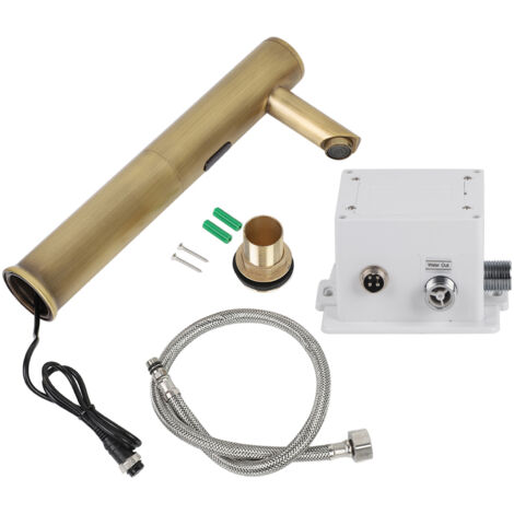 Automatic Sensor Bathroom Basin Hands Free Water Faucet Mixer Wash Basin Taps Vintage (1/5)