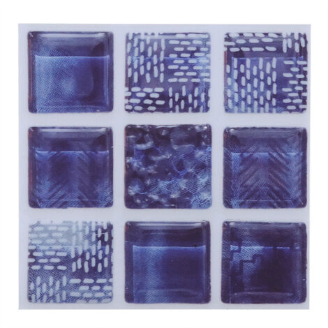 18pcs Mosaic Tile Transfer Stickers Bathroom Kitchen DIY Home(10cm10cm)(MTS003)