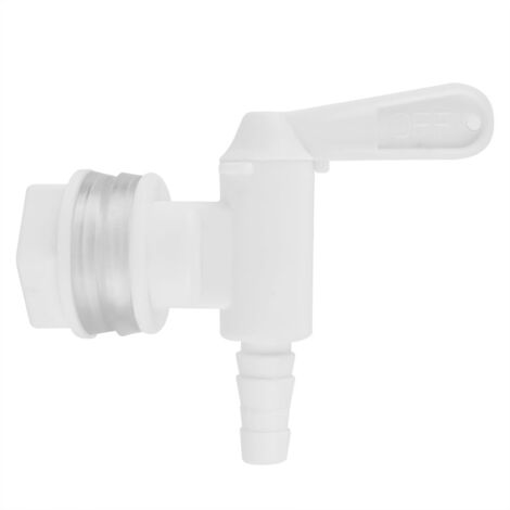 3/8" White Plastic Beer Brew Bucket Tap Faucet for Home Beer Brewing (1/5)