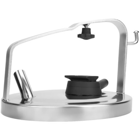 Stainless Steel Milk Bucket Pail Cover Lid with Gasket Plug Seat (1/5)
