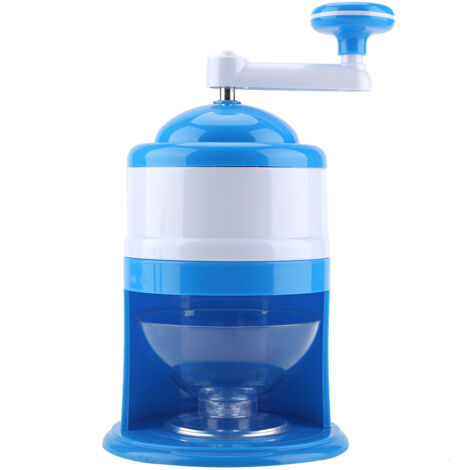 Portable Hand Crank Manual Ice Crusher Shaver Snow Cone Maker Machine Household Kitchen Tool