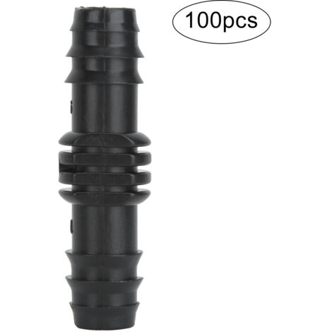 Swing Pipe Coupling Connector PP Accessories for Garden Irrigation Watering System 16mm(100Pcs 16mm Straight Through ) (1/5)