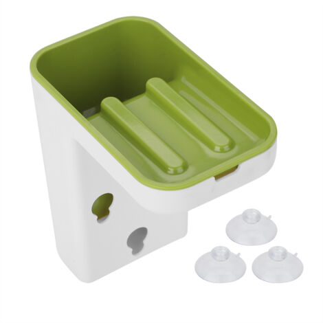 ABS Material Chuck Kitchen Rack Tableware Cleaning Tool Sponge Drying Shelf(Green) (1/5)
