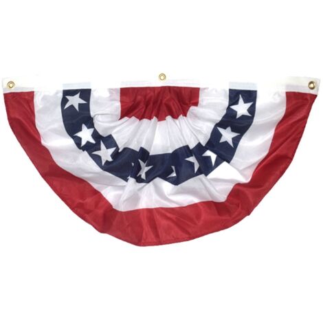 American Garden Flagpole USA Fan Flag Patriotic Stars Stripes Flag Outdoor Decoration (1/5)