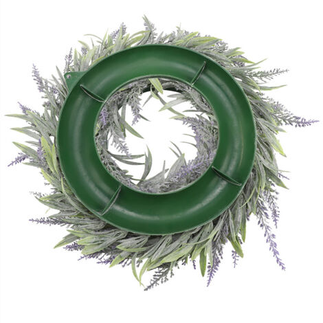 32cm Door Hanging Wall Window Flower Green Leaf Wreath Home Wedding Party Decor (1/5)