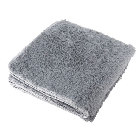Household Thicken Soft Indoor Modern Fluffy Carpet Living Room Non Slip Yoga Rug Home Decor(120x160cm Silvery Grey)