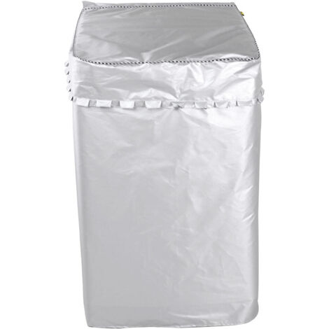 Household Universal Waterproof Sunscreen Washing Machine Dust Cover Protector Accessory(Silver Coating Washing Machine Cover Average SizeUpper Open) (1/5)