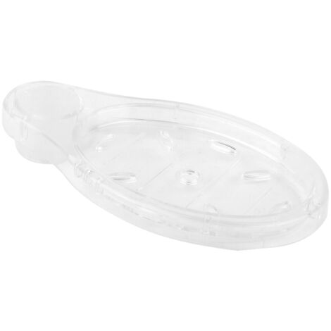 Transparent Round Acrylic Soap Dishes Box Holder Lifting Rod Bathroom Accessories (1/5)